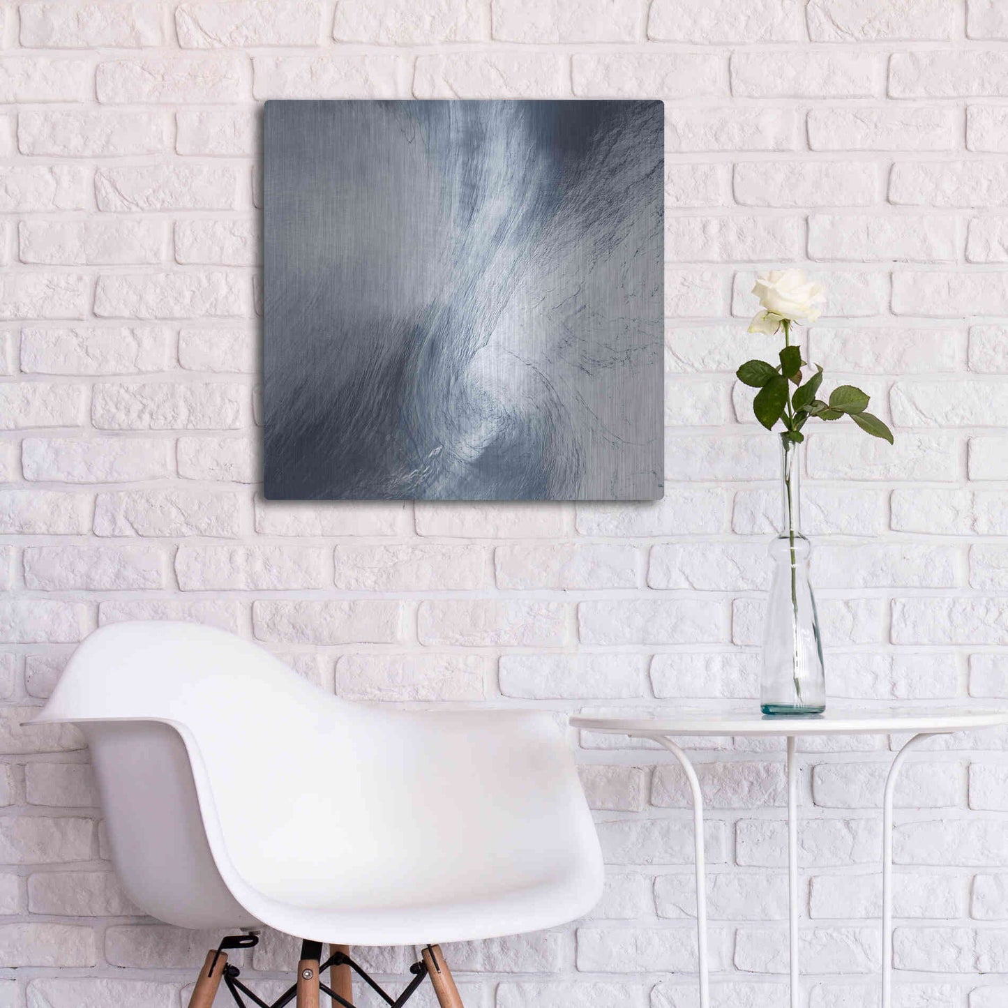 Luxe Metal Art 'Earth as Art: Whirlpool Clouds' Metal Wall Art,24x24