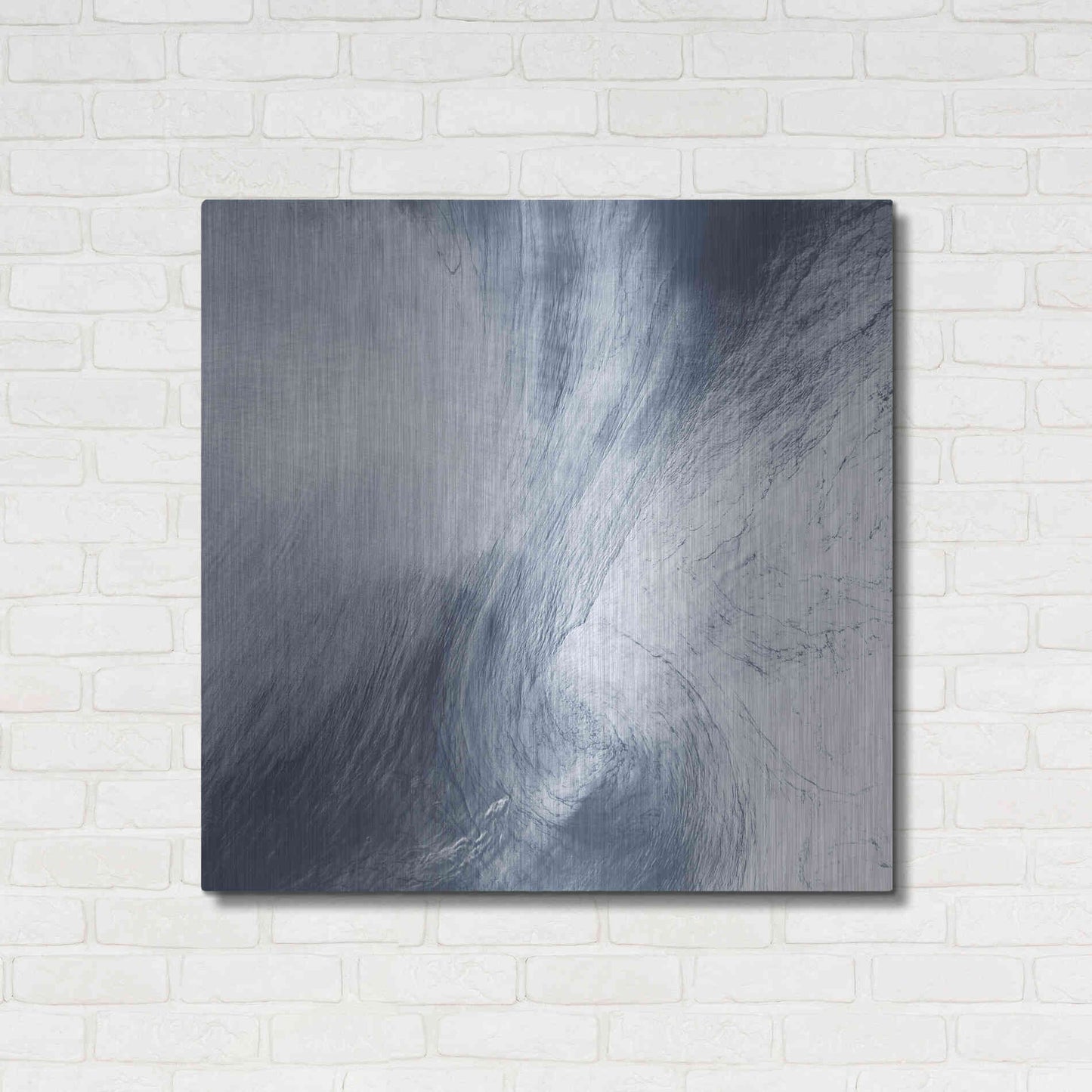Luxe Metal Art 'Earth as Art: Whirlpool Clouds' Metal Wall Art,36x36