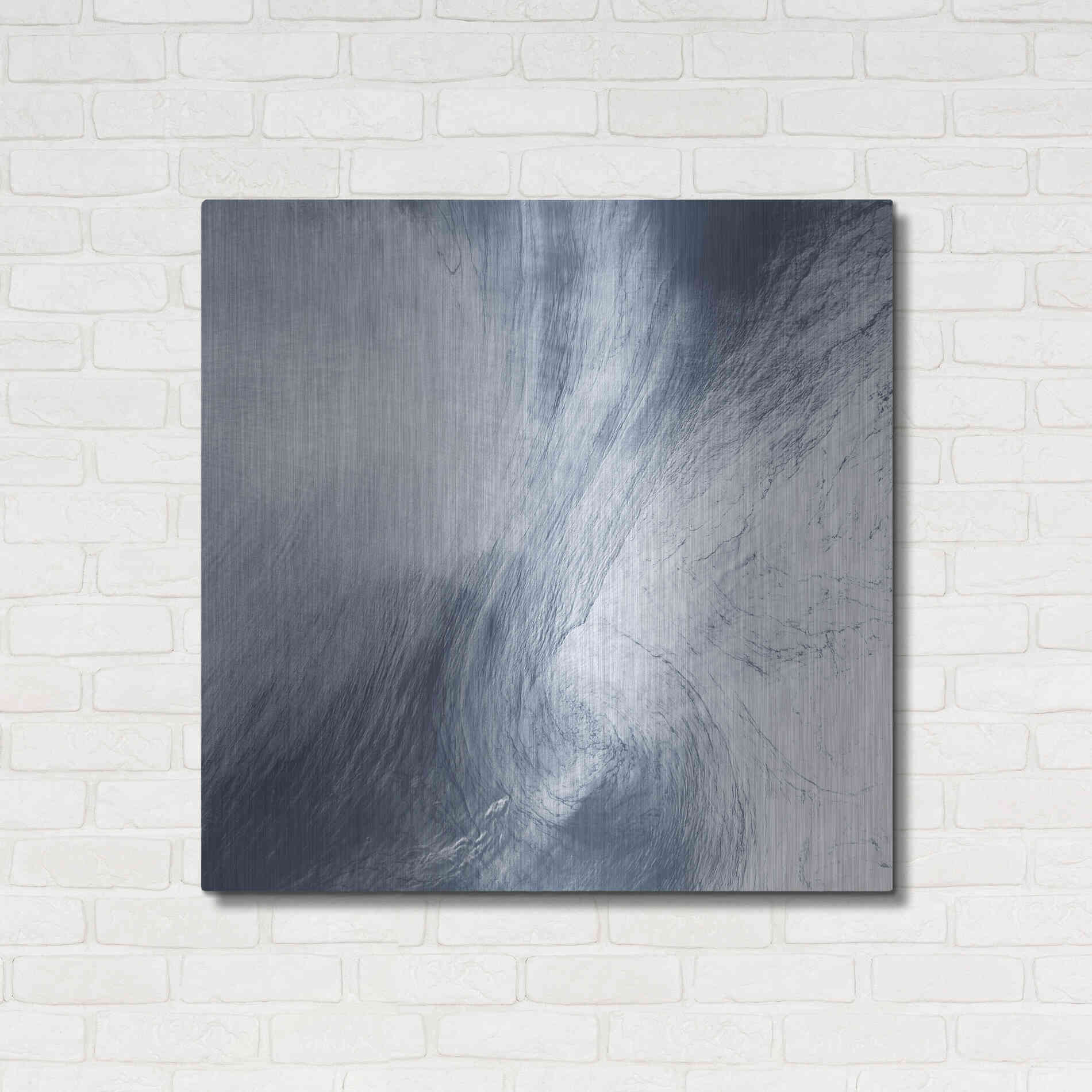 Luxe Metal Art 'Earth as Art: Whirlpool Clouds' Metal Wall Art,36x36