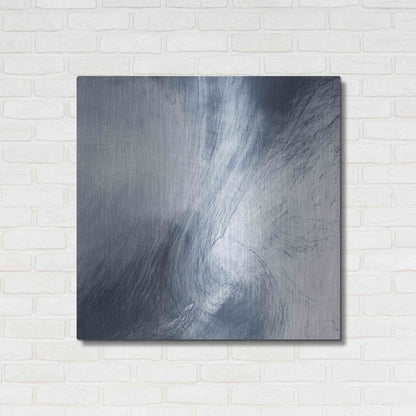 Luxe Metal Art 'Earth as Art: Whirlpool Clouds' Metal Wall Art,36x36