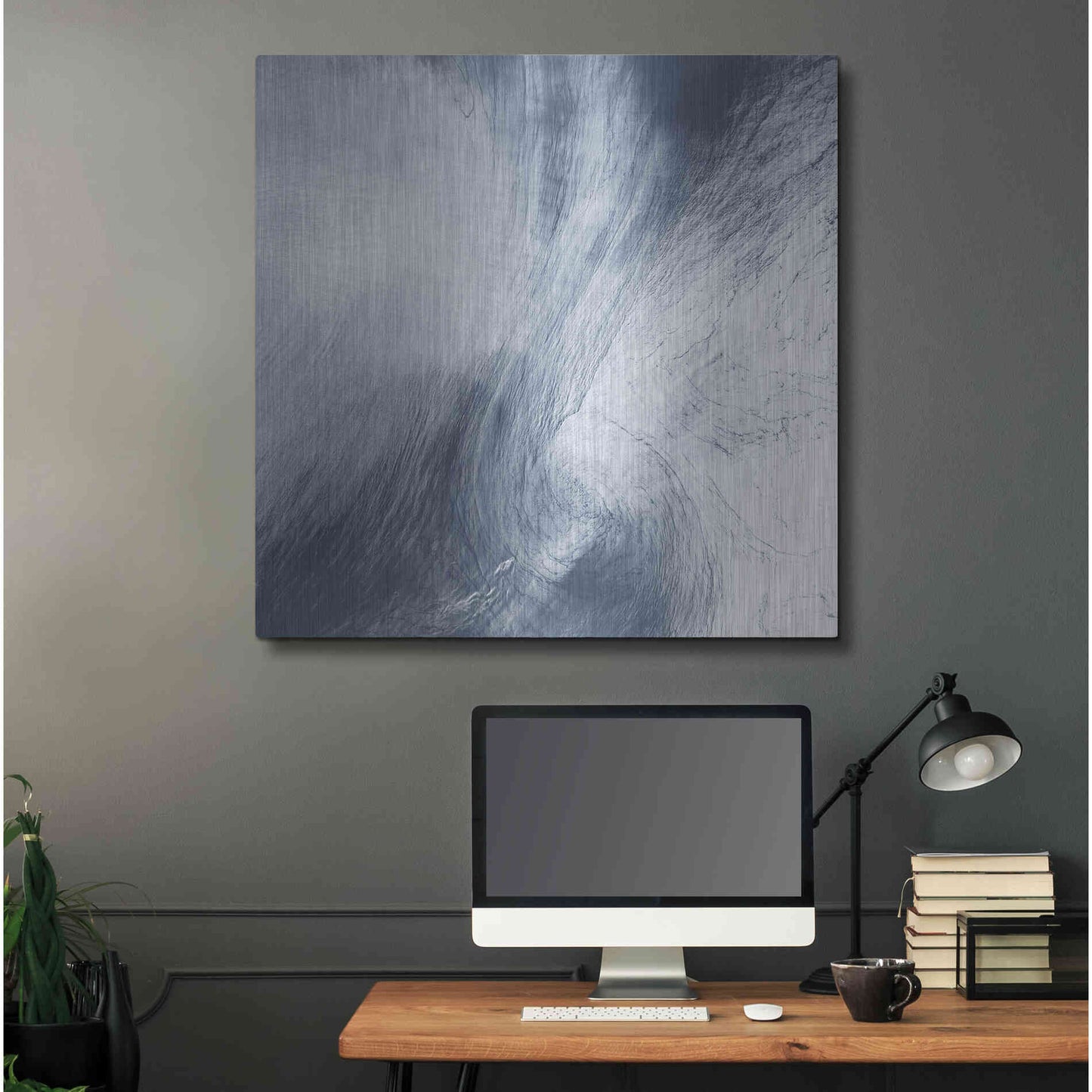 Luxe Metal Art 'Earth as Art: Whirlpool Clouds' Metal Wall Art,36x36