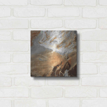 Luxe Metal Art 'Earth as Art: Algerian Sahara,' Metal Wall Art,12x12