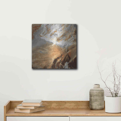 Luxe Metal Art 'Earth as Art: Algerian Sahara,' Metal Wall Art,12x12