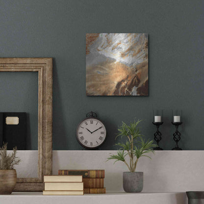 Luxe Metal Art 'Earth as Art: Algerian Sahara,' Metal Wall Art,12x12
