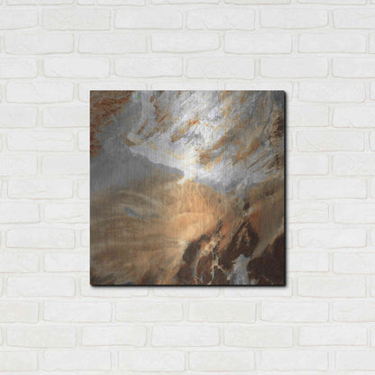 Luxe Metal Art 'Earth as Art: Algerian Sahara,' Metal Wall Art,24x24