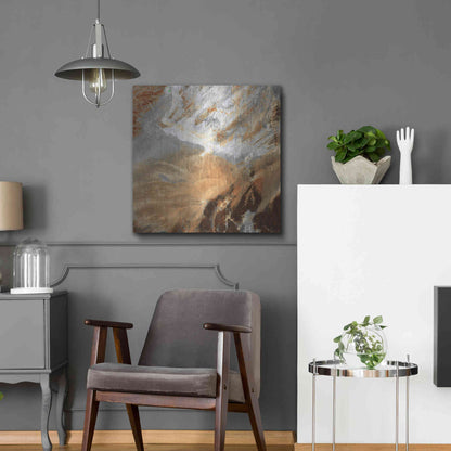 Luxe Metal Art 'Earth as Art: Algerian Sahara,' Metal Wall Art,24x24