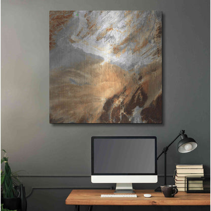 Luxe Metal Art 'Earth as Art: Algerian Sahara,' Metal Wall Art,36x36