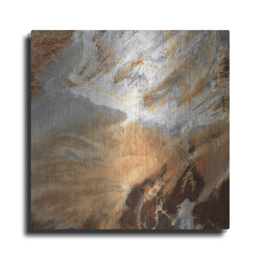 Luxe Metal Art 'Earth as Art: Algerian Sahara,' Metal Wall Art