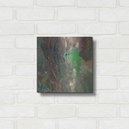 Luxe Metal Art 'Earth as Art: Barreal Blanco,' Metal Wall Art,12x12