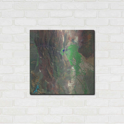 Luxe Metal Art 'Earth as Art: Barreal Blanco,' Metal Wall Art,24x24