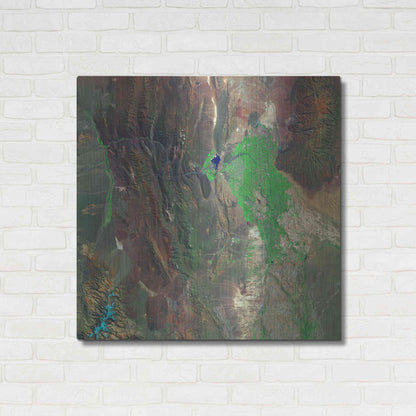 Luxe Metal Art 'Earth as Art: Barreal Blanco,' Metal Wall Art,36x36