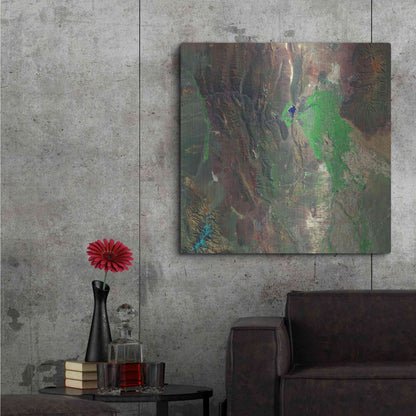Luxe Metal Art 'Earth as Art: Barreal Blanco,' Metal Wall Art,36x36