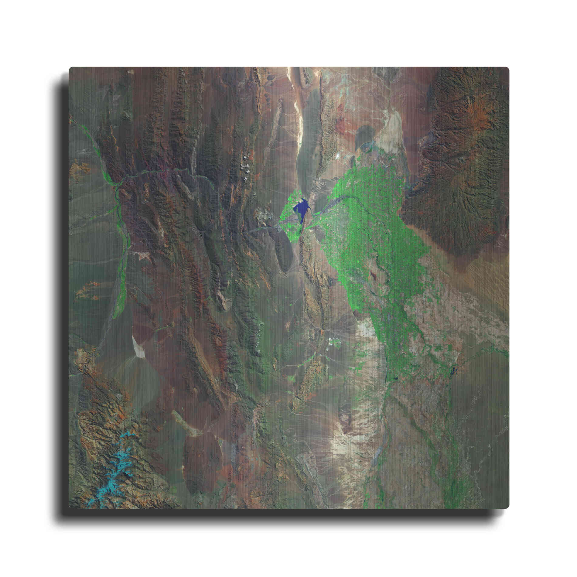 Luxe Metal Art 'Earth as Art: Barreal Blanco,' Metal Wall Art