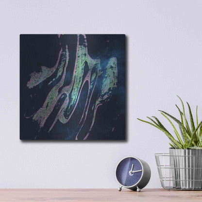 Luxe Metal Art 'Earth as Art: Belcher Islands,' Metal Wall Art,12x12