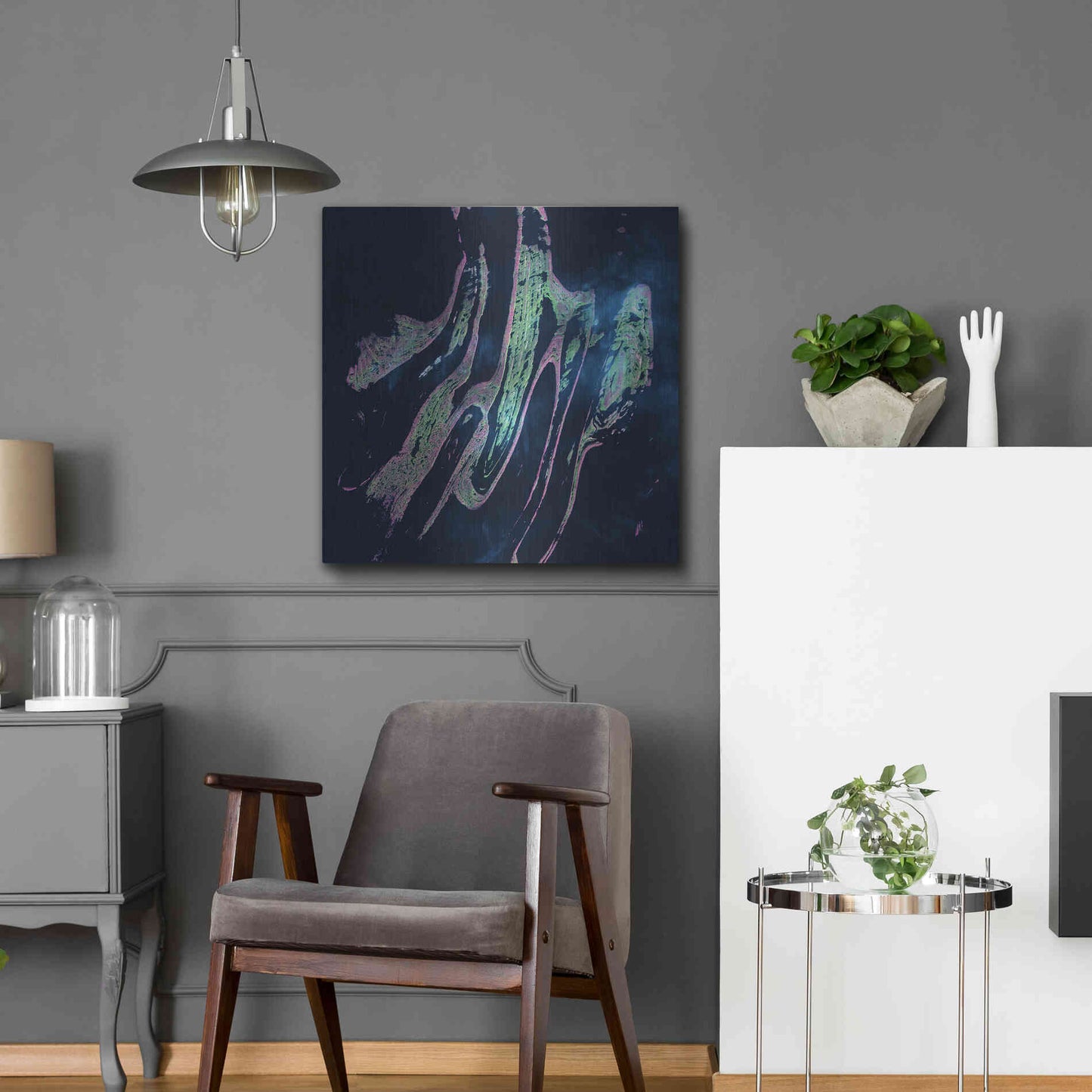 Luxe Metal Art 'Earth as Art: Belcher Islands,' Metal Wall Art,24x24