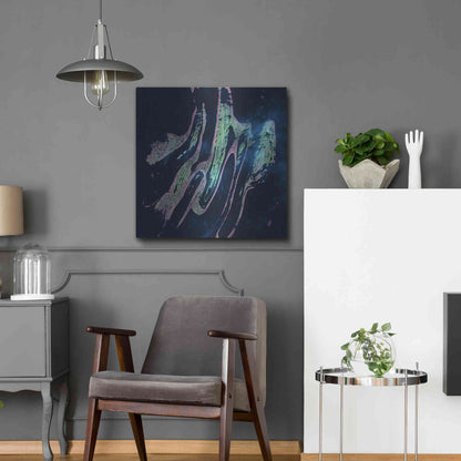 Luxe Metal Art 'Earth as Art: Belcher Islands,' Metal Wall Art,24x24