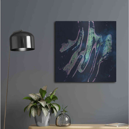 Luxe Metal Art 'Earth as Art: Belcher Islands,' Metal Wall Art,24x24