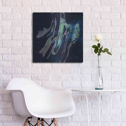 Luxe Metal Art 'Earth as Art: Belcher Islands,' Metal Wall Art,24x24