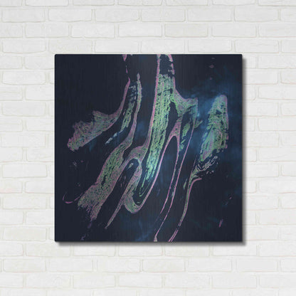 Luxe Metal Art 'Earth as Art: Belcher Islands,' Metal Wall Art,36x36