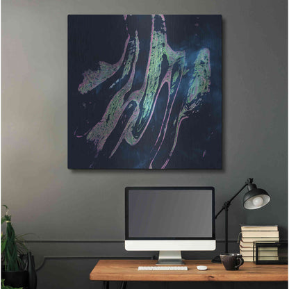 Luxe Metal Art 'Earth as Art: Belcher Islands,' Metal Wall Art,36x36