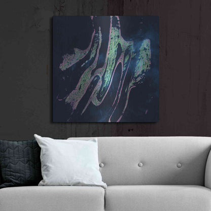 Luxe Metal Art 'Earth as Art: Belcher Islands,' Metal Wall Art,36x36