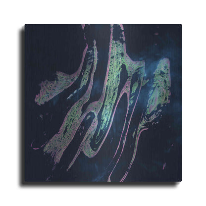 Luxe Metal Art 'Earth as Art: Belcher Islands,' Metal Wall Art