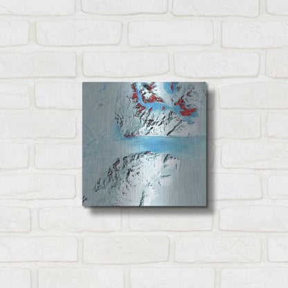Luxe Metal Art 'Earth as Art: Byrd Glacier,' Metal Wall Art,12x12