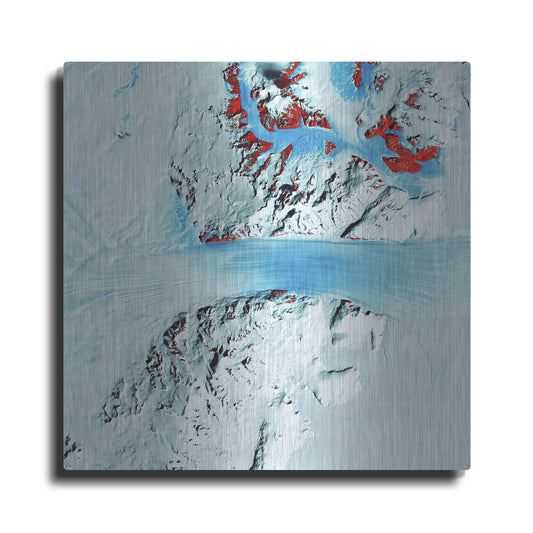 Luxe Metal Art 'Earth as Art: Byrd Glacier,' Metal Wall Art