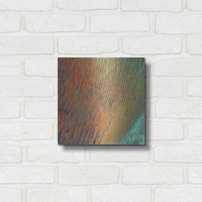 Luxe Metal Art 'Earth as Art: Desert Patterns,' Metal Wall Art,12x12