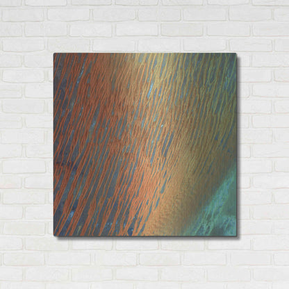 Luxe Metal Art 'Earth as Art: Desert Patterns,' Metal Wall Art,36x36