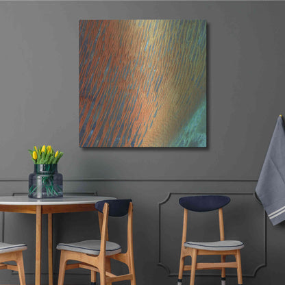 Luxe Metal Art 'Earth as Art: Desert Patterns,' Metal Wall Art,36x36