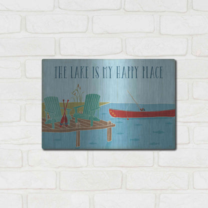 Luxe Metal Art 'Lake Pals II' by Veronique Charron, Metal Wall Art,16x12