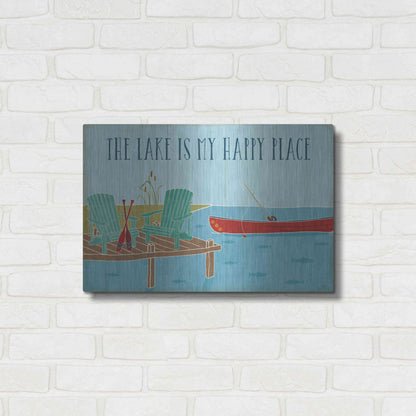 Luxe Metal Art 'Lake Pals II' by Veronique Charron, Metal Wall Art,24x16