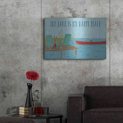 Luxe Metal Art 'Lake Pals II' by Veronique Charron, Metal Wall Art,36x24