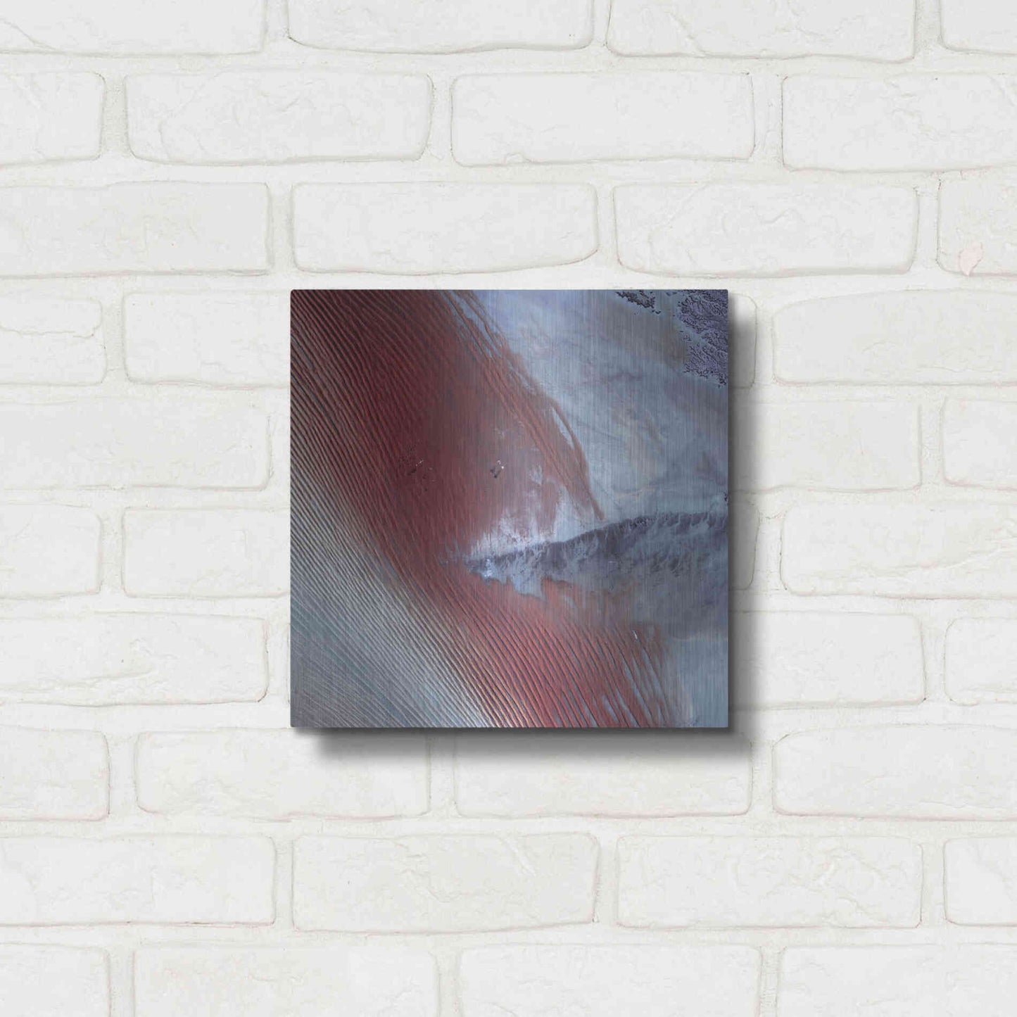 Luxe Metal Art 'Earth as Art: Empty Quarter,' Metal Wall Art,12x12