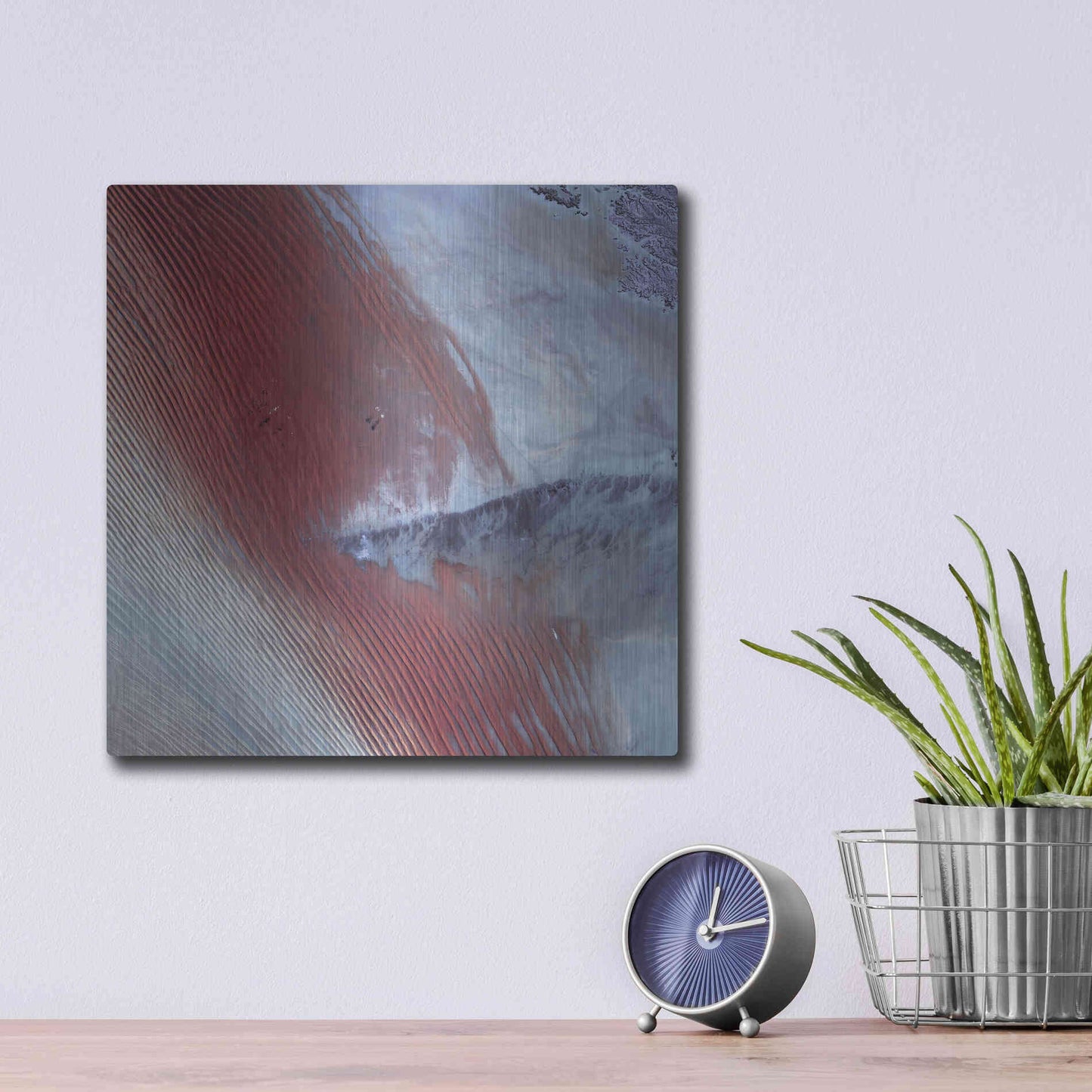 Luxe Metal Art 'Earth as Art: Empty Quarter,' Metal Wall Art,12x12