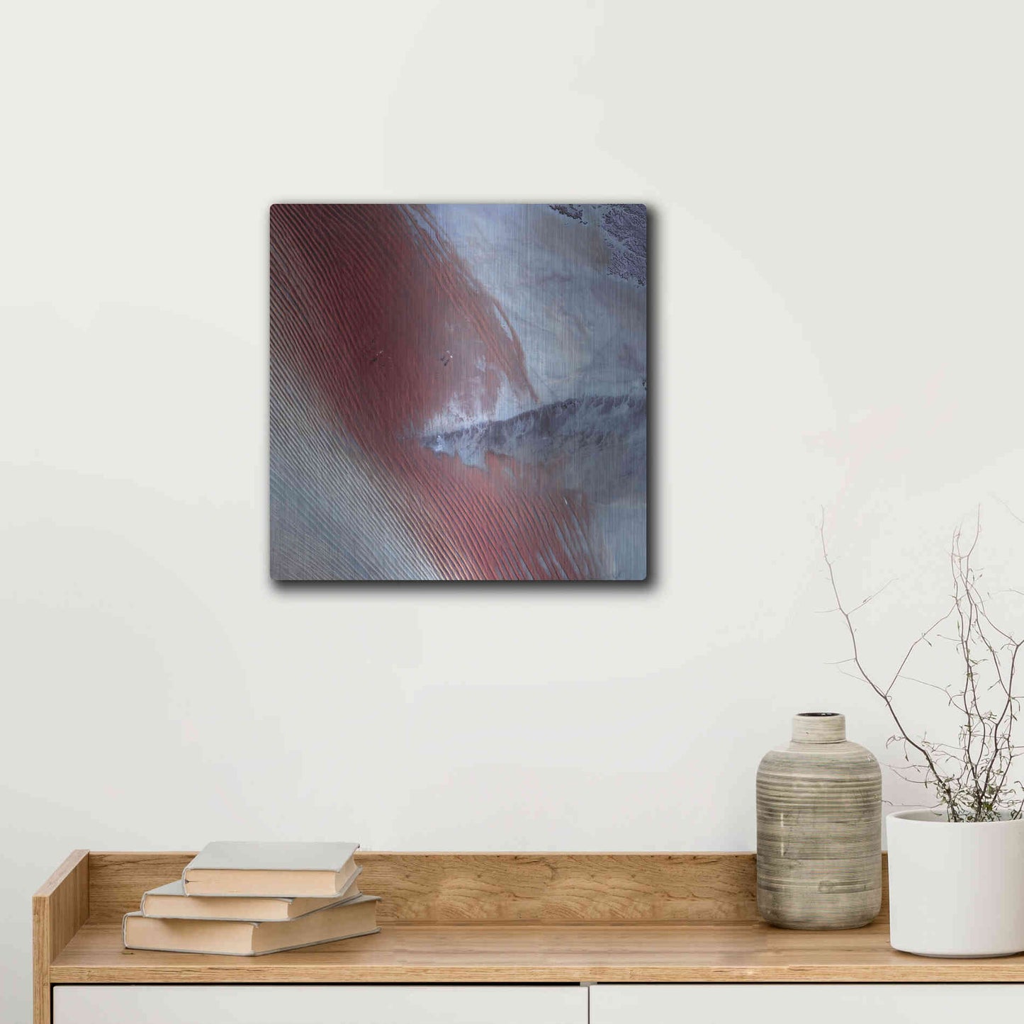 Luxe Metal Art 'Earth as Art: Empty Quarter,' Metal Wall Art,12x12