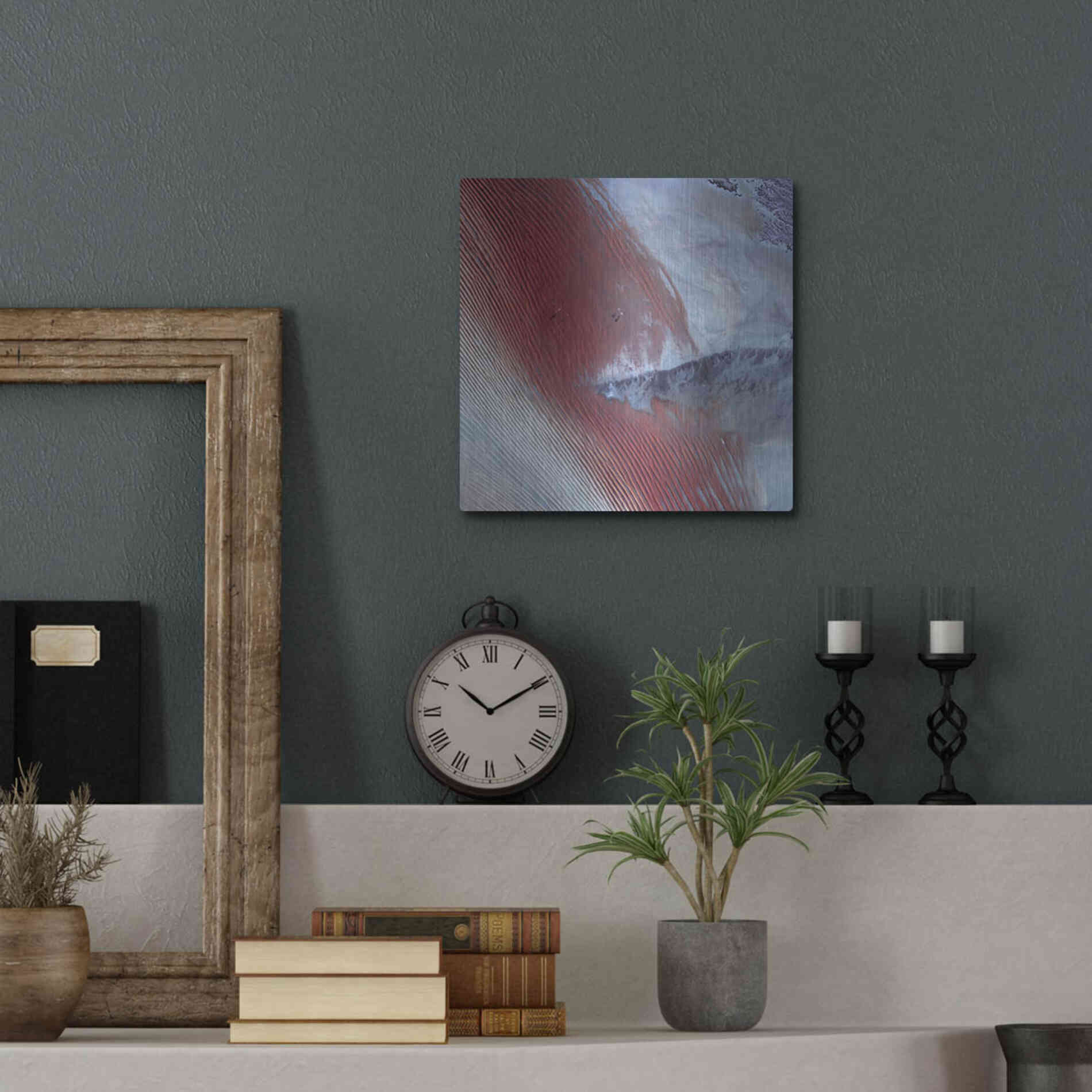 Luxe Metal Art 'Earth as Art: Empty Quarter,' Metal Wall Art,12x12