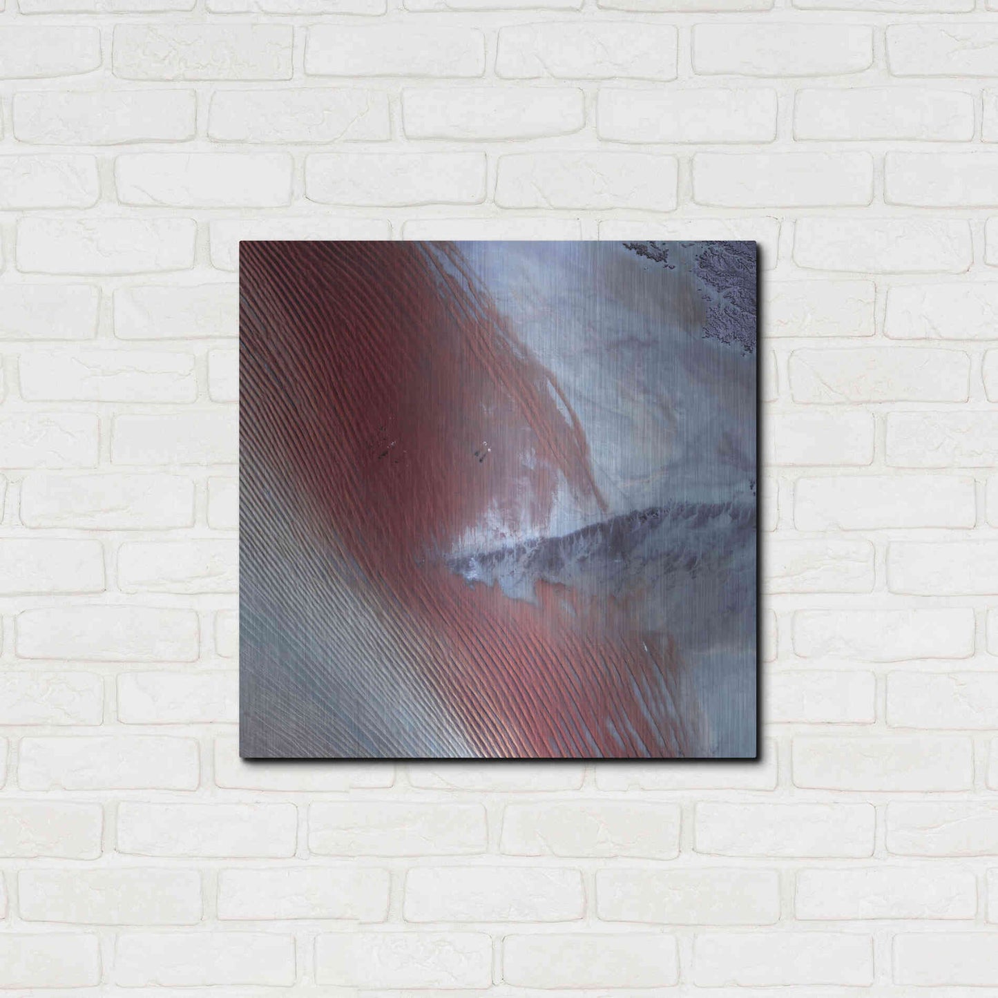 Luxe Metal Art 'Earth as Art: Empty Quarter,' Metal Wall Art,24x24