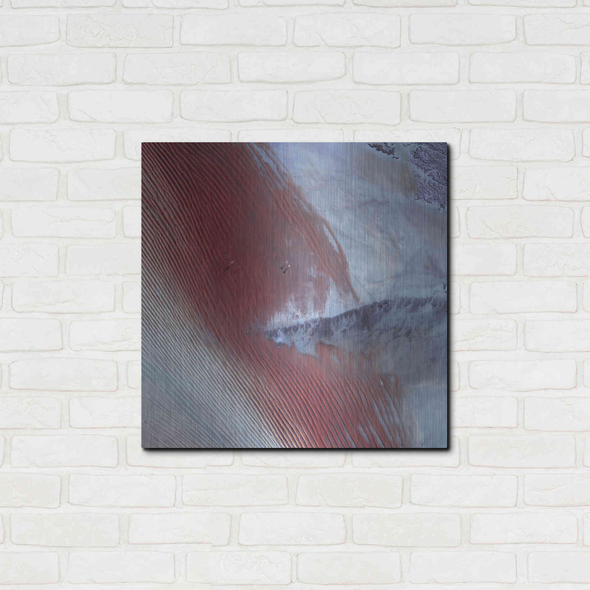 Luxe Metal Art 'Earth as Art: Empty Quarter,' Metal Wall Art,24x24