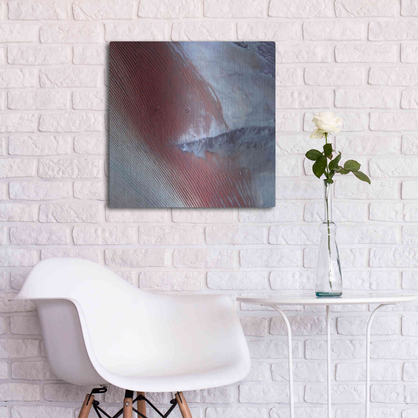 Luxe Metal Art 'Earth as Art: Empty Quarter,' Metal Wall Art,24x24