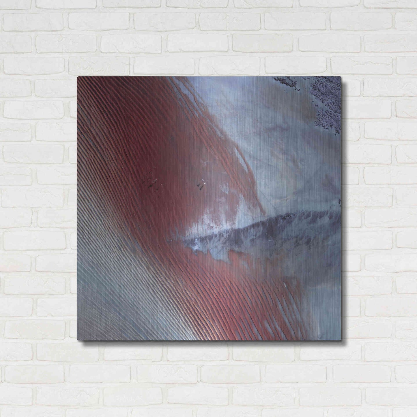 Luxe Metal Art 'Earth as Art: Empty Quarter,' Metal Wall Art,36x36