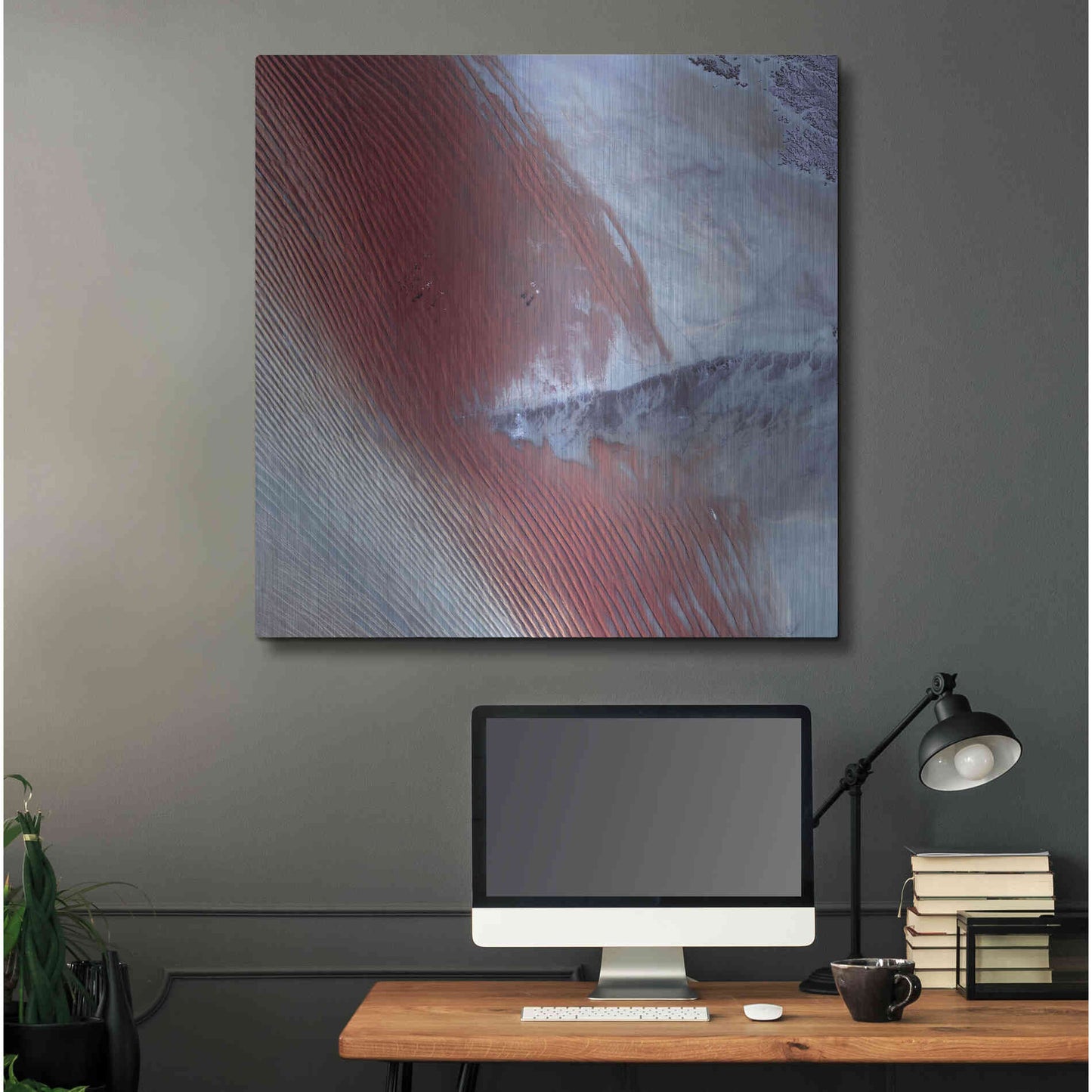 Luxe Metal Art 'Earth as Art: Empty Quarter,' Metal Wall Art,36x36