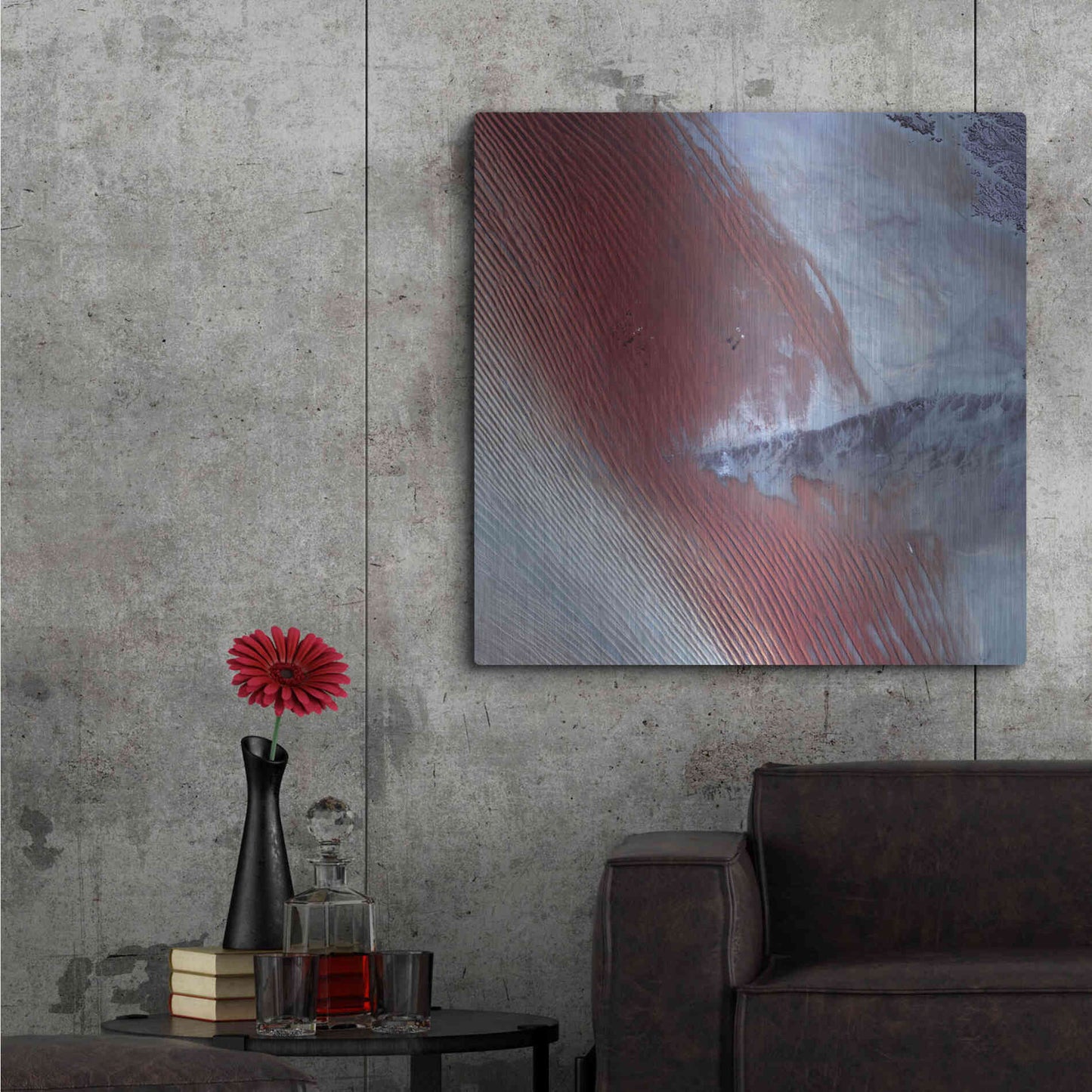 Luxe Metal Art 'Earth as Art: Empty Quarter,' Metal Wall Art,36x36