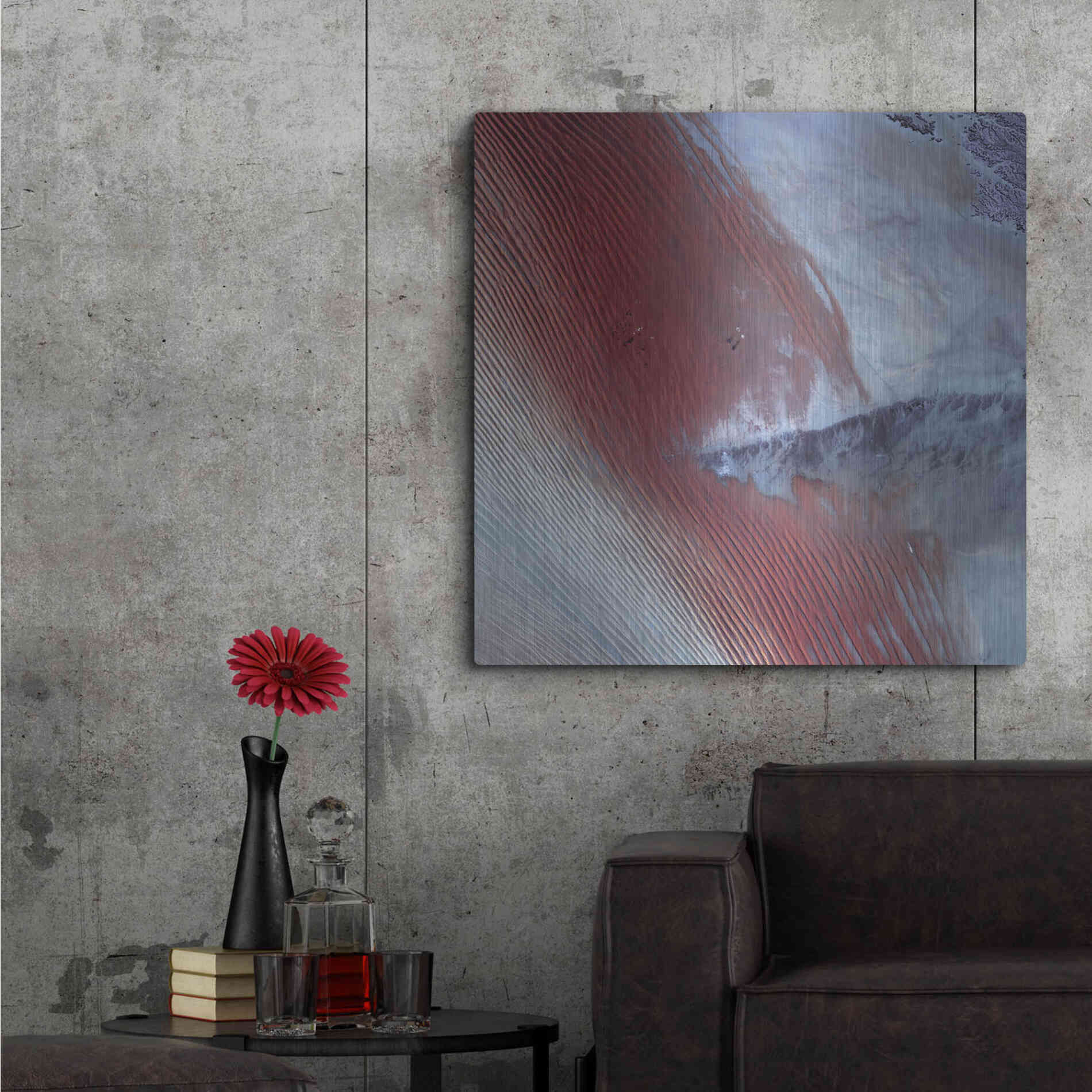 Luxe Metal Art 'Earth as Art: Empty Quarter,' Metal Wall Art,36x36