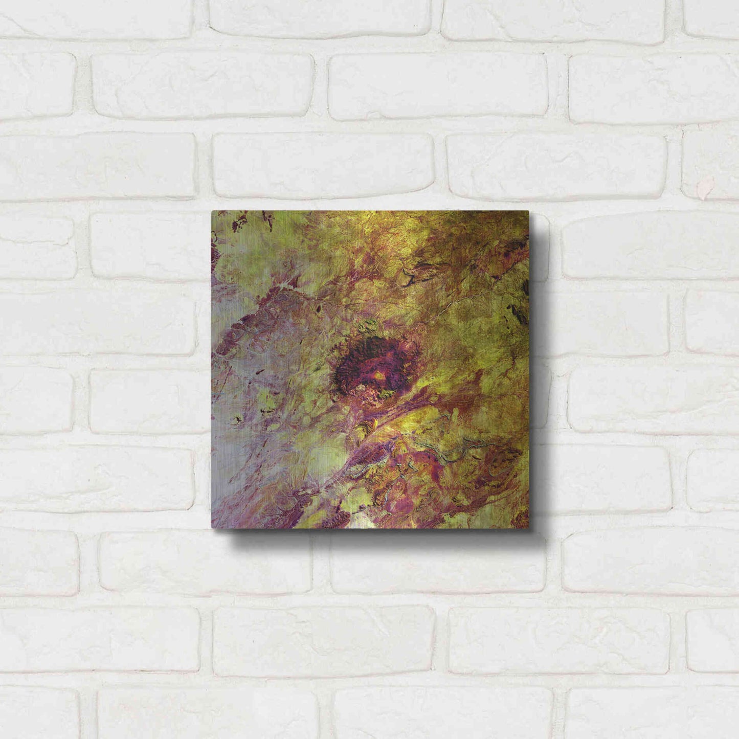 Luxe Metal Art 'Earth as Art: Erongo Massif,' Metal Wall Art,12x12