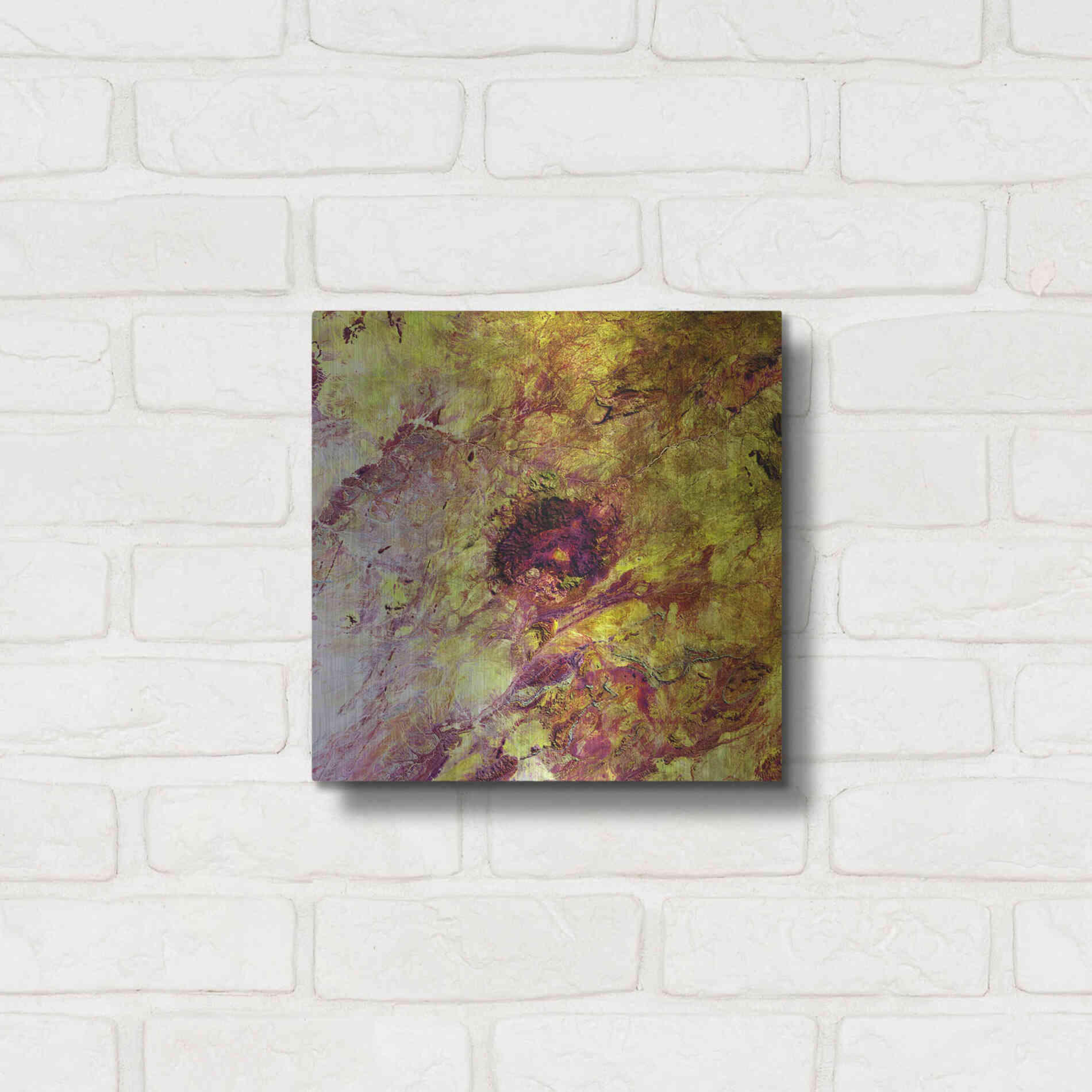 Luxe Metal Art 'Earth as Art: Erongo Massif,' Metal Wall Art,12x12