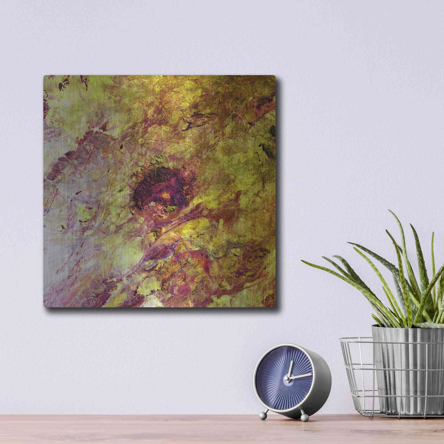 Luxe Metal Art 'Earth as Art: Erongo Massif,' Metal Wall Art,12x12