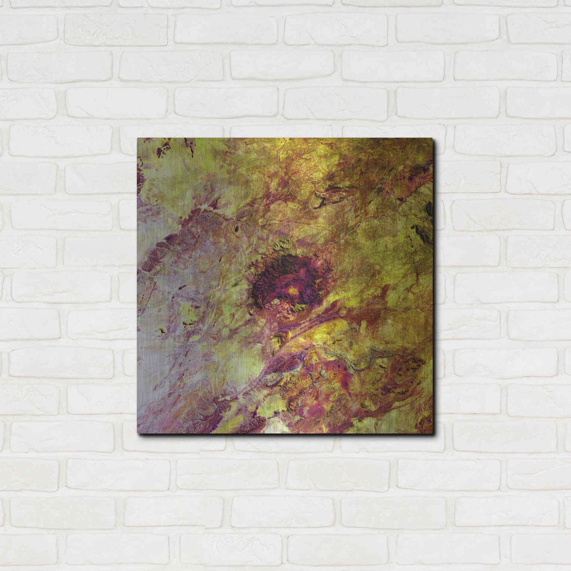 Luxe Metal Art 'Earth as Art: Erongo Massif,' Metal Wall Art,24x24