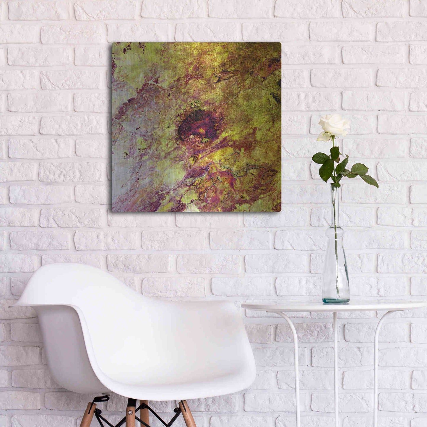 Luxe Metal Art 'Earth as Art: Erongo Massif,' Metal Wall Art,24x24